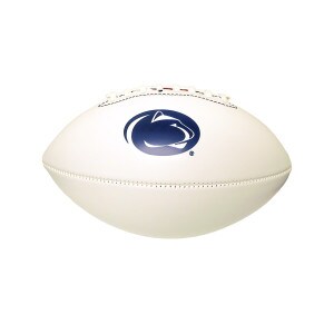 mini autograph football athletic logo image